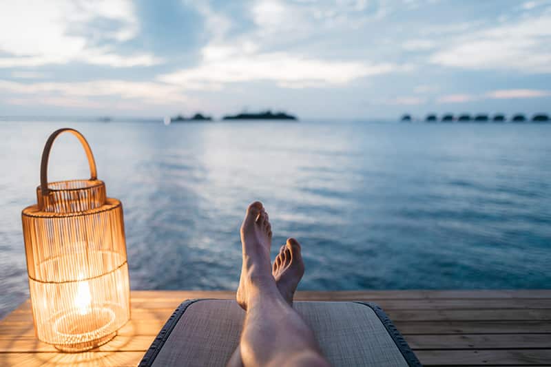 beach relaxing