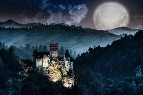 Dracula's Castle - Bran Castle, Romania. Halloween