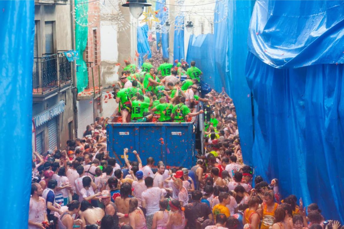Festival Tomatina in Spain
